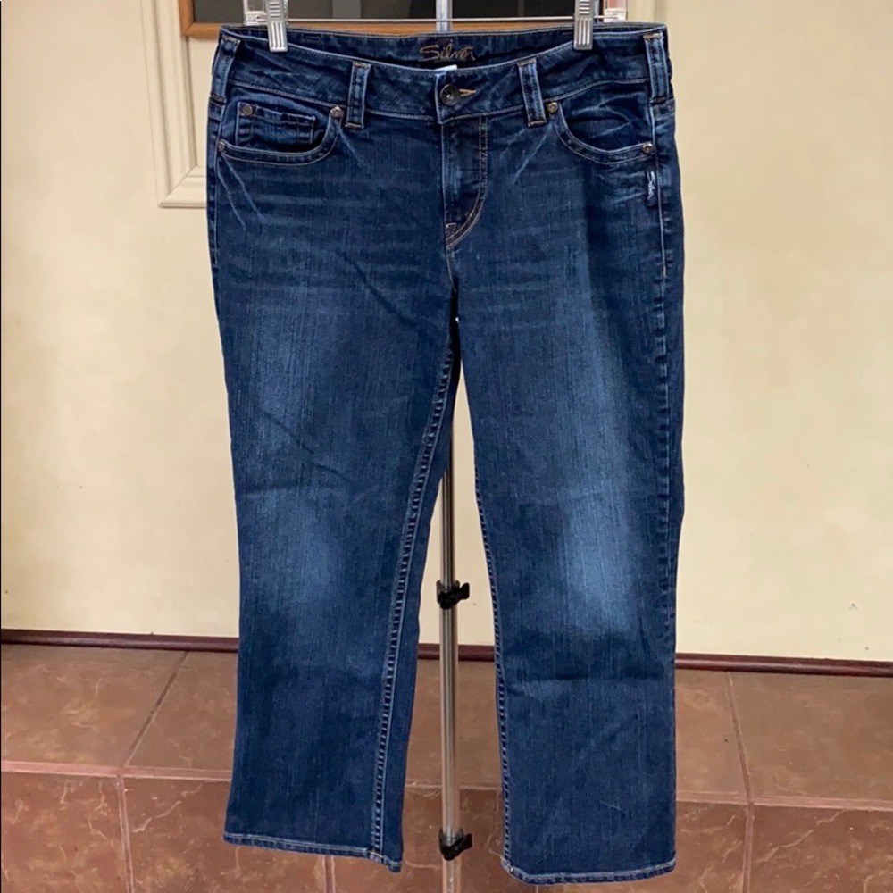 Silver Suki Capri Jeans size 33